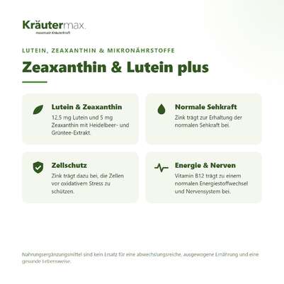 Zeaxanthin &amp; Lutein+ Kapseln 60 Stück, A-Nr.: 5942178 - 02