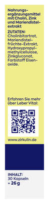 Zirkulin Leber Vital hochdosiert KAP 30ST, A-Nr.: 6142250 - 02