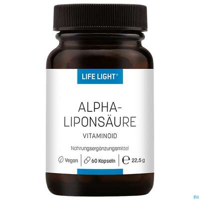 Sie sehen eine Packung Alphalipon-saeure Kapseln Life Light 60st, Produktbild: 02 Alphalipon-saeure Kapseln Life Light 60st, A-Nr.: 3129869 - 02