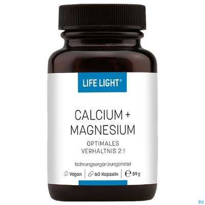 Calcium Magnesium/kapseln 147/73mg Life Light 60st, A-Nr.: 3134801 - 02