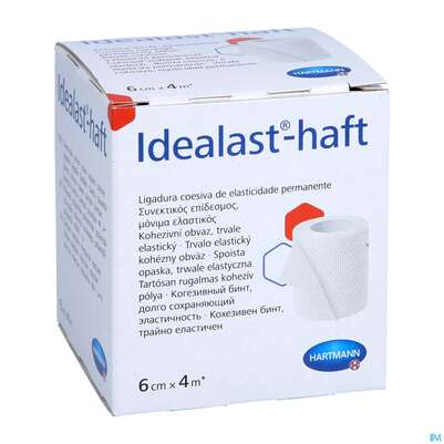 Sie sehen eine Packung Elastische Binden Idealast/haft Kohaesiv Weiss 4mx 6cm 1st, Produktbild: 03 Elastische Binden Idealast/haft Kohaesiv Weiss 4mx 6cm 1st, A-Nr.: 1457500 - 03
