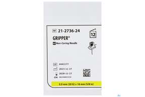 Injektionsspritzen U.zubeh. Gripper Nadel 20gx16mm 12st, A-Nr.: 4294211 - 01