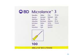 Injektionsspritzen U.zubeh. Kanuele Microlance 30g 1/2 0,30x13mm 100st, A-Nr.: 3297940 - 01