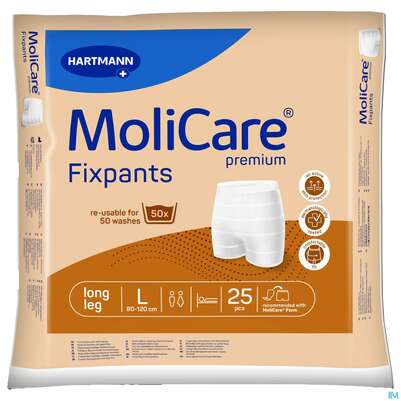 Inkontinenz Molicare Fixpants/premium Long Leg L Braun 25st, A-Nr.: 3208907 - 01