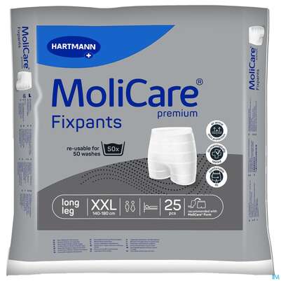 Sie sehen eine Packung Inkontinenz Molicare Fixpants/premium Long Leg Xxl Grau 25st, Produktbild: 02 Inkontinenz Molicare Fixpants/premium Long Leg Xxl Grau 25st, A-Nr.: 3208936 - 02