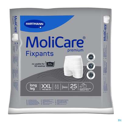 Sie sehen eine Packung Inkontinenz Molicare Fixpants/premium Long Leg Xxl Grau 25st, Produktbild: 03 Inkontinenz Molicare Fixpants/premium Long Leg Xxl Grau 25st, A-Nr.: 3208936 - 03