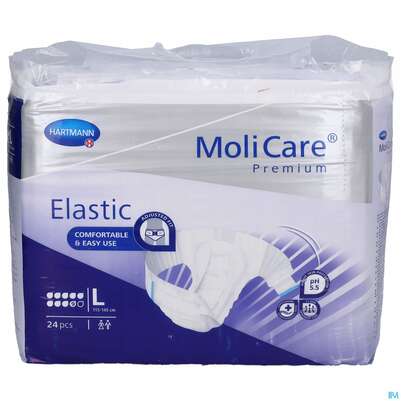 Inkontinenz Molicare Premium/elastic 9 Tropfen 110-150cm L 24st, A-Nr.: 4996752 - 01