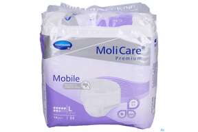 Inkontinenz Molicare Premium/mobile/8 Tropfen Lila L 100-150cm 14st, A-Nr.: 3078617 - 01