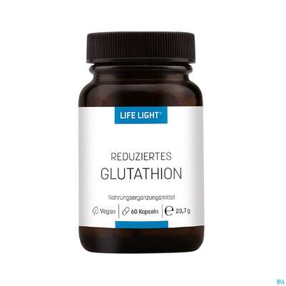 Sie sehen eine Packung Life Light Kapseln Gsh Red.l-glutathion 60st, Produktbild: 01 Life Light Kapseln Gsh Red.l-glutathion 60st, A-Nr.: 4037862 - 01