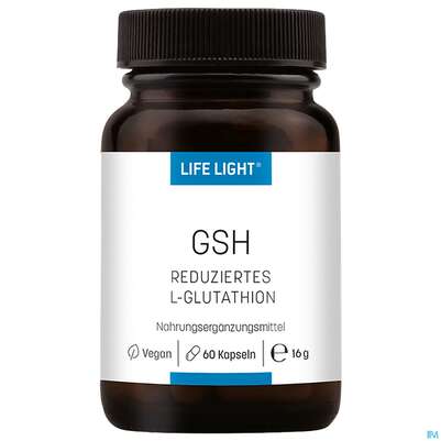 Sie sehen eine Packung Life Light Kapseln Gsh Red.l-glutathion 60st, Produktbild: 03 Life Light Kapseln Gsh Red.l-glutathion 60st, A-Nr.: 4037862 - 03