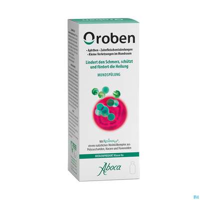 Mundwasser/spuelung Aboca Oroben Aphthen +zahnfleisch- Entzuendung Ab 6jahren 150ml, A-Nr.: 6027129 - 02