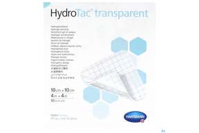 Schaumverband Hydrotac Transparent 10x10cm 10st, A-Nr.: 5310538 - 01