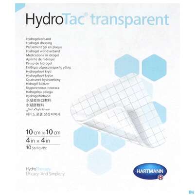 Schaumverband Hydrotac Transparent 10x10cm 10st, A-Nr.: 5310538 - 01