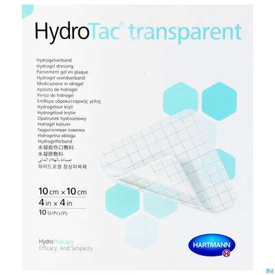 Schaumverband Hydrotac Transparent 10x10cm 10st, A-Nr.: 5310538 - 02