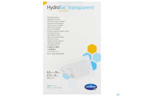 Schaumverband Hydrotac Transparent/comfort 6,5x10cm 10st, A-Nr.: 5310567 - 01