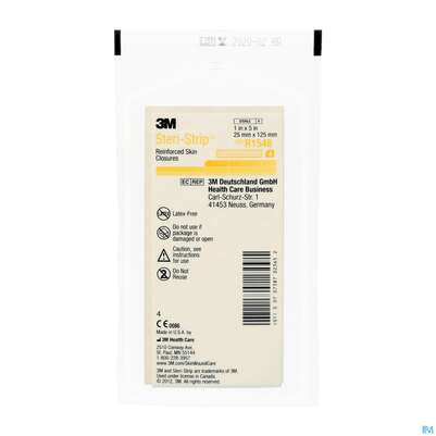 Sie sehen eine Packung Steri Strips (3m) Wundverschluss-streifen Elastic 25x125mm Nr1548 4st, Produktbild: 01 Steri Strips (3m) Wundverschluss-streifen Elastic 25x125mm Nr1548 4st, A-Nr.: 2367561 - 01