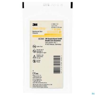 Sie sehen eine Packung Steri Strips (3m) Wundverschluss-streifen Elastic 25x125mm Nr1548 4st, Produktbild: 02 Steri Strips (3m) Wundverschluss-streifen Elastic 25x125mm Nr1548 4st, A-Nr.: 2367561 - 02