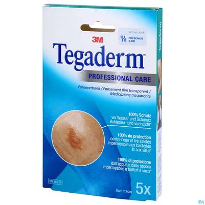 Sie sehen eine Packung Tegaderm Film Transparent 6x 7 1624np 5st, Produktbild: 04 Tegaderm Film Transparent 6x 7 1624np 5st, A-Nr.: 1146970 - 04