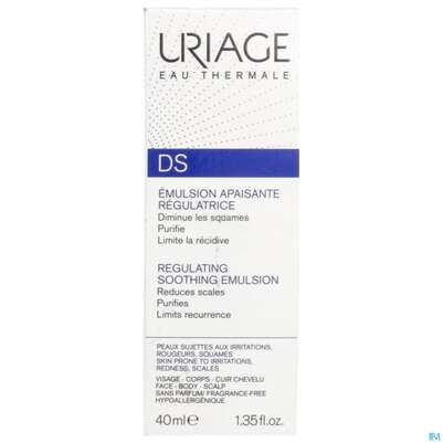 Uriage Ds Beruhigende Regulierende Emulsion 40ml, A-Nr.: 5618207 - 01
