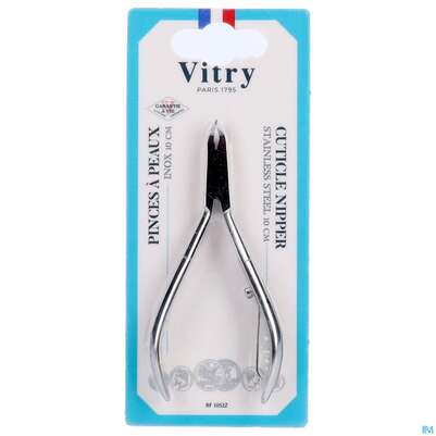 Sie sehen eine Packung Vitry Nagelhautzange 10cm 1pc, Produktbild: 04 Vitry Nagelhautzange 10cm 1pc, A-Nr.: 4627753 - 04