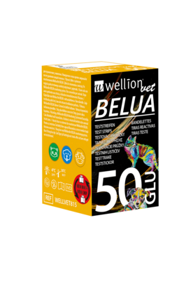 WELLVET815 WellionVet BELUA Blutzuckerteststreifen für Hunde, Katzen und Kühe, 50 Stück, A-Nr.: 4393249 - 01
