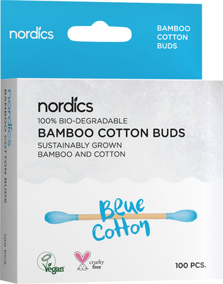 Nordics Bio Kosmetikstächen Bambus Blau, A-Nr.: 5332178 - 01