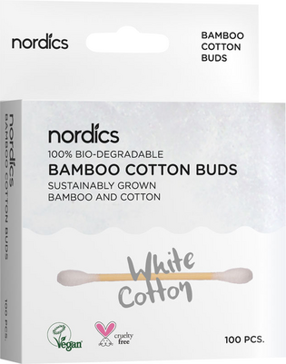 Nordics Bio Kosmetikstächen Bambus Weiß, A-Nr.: 5332161 - 01