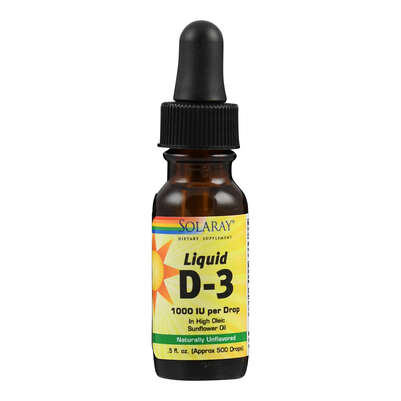 Sie sehen eine Packung Vitamin D3 Liquid Tropfen, Produktbild: 01 Vitamin D3 Liquid Tropfen, A-Nr.: 5574935 - 01