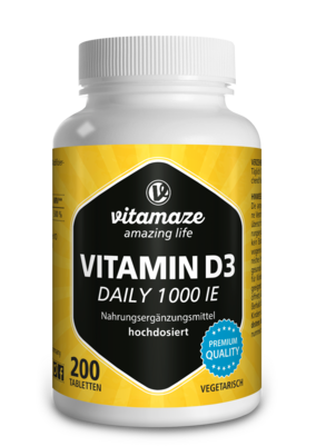 Vitamaze Vitamin D3 1000IE daily vegetarisch, A-Nr.: 5273984 - 01