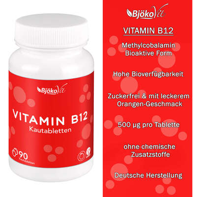 BjökoVit Vitamin B12 Kautabletten 500mcg vegan, A-Nr.: 5174609 - 07
