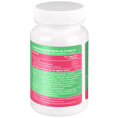 BjökoVit Vitamin B12 Kautabletten für Kinder vegan, A-Nr.: 5174756 - 02