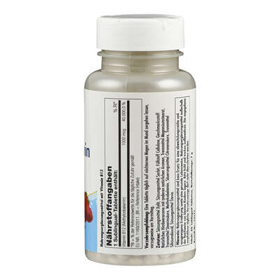 Sie sehen eine Packung Supplementa Vit B 12 Sublingualtablette, Produktbild: 02 Supplementa Vit B 12 Sublingualtablette, A-Nr.: 5396238 - 02