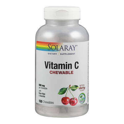 Sie sehen eine Packung Supplementa Vitamin C 500 mg Kautabletten, Kirsche, Produktbild: 01 Supplementa Vitamin C 500 mg Kautabletten, Kirsche, A-Nr.: 5574852 - 01