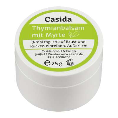 Sie sehen eine Packung Thymianbalsam mit Myrte für Erwachsene, Produktbild: 01 Thymianbalsam mit Myrte für Erwachsene, A-Nr.: 4352747 - 01