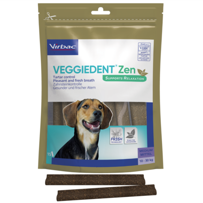 Veggiedent Zen M - Kaustreifen für Hunde von 10 bis 30 kg Körpergewicht, A-Nr.: 5174934 - 01