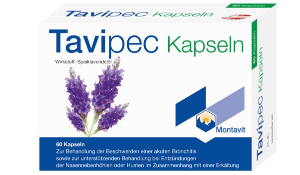 Sie sehen eine Packung Tavipec Kapseln, Produktbild: 02 Tavipec Kapseln, A-Nr.: 2453007 - 02