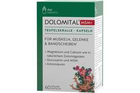 doc nature‘s DOLOMITAL® MSM+ TEUFELSKRALLE-KAPSELN, A-Nr.: 4609778 - 01