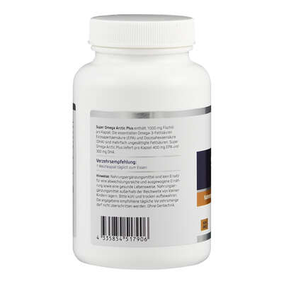 Sie sehen eine Packung Super Omega ArcticPlus Kapseln, Produktbild: 03 Super Omega ArcticPlus Kapseln, A-Nr.: 5638859 - 03