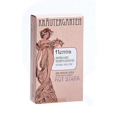 Sie sehen eine Packung Henna Pulver Stark Rot 80g, Produktbild: 01 Henna Pulver Stark Rot 80g, A-Nr.: 1376196 - 01
