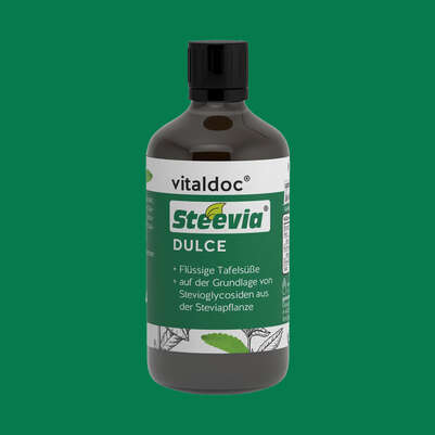 Sie sehen eine Packung vitaldoc® Steevia DULCE, Produktbild: 03 vitaldoc® Steevia DULCE, A-Nr.: 5619796 - 03