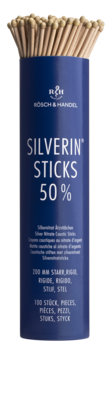 Sie sehen eine Packung SILBERNITRAT Ätzstäbchen 50% 100x200mm starr, Produktbild: 01 SILBERNITRAT Ätzstäbchen 50% 100x200mm starr, A-Nr.: 5212528 - 01