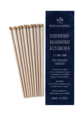 SILBERNITRAT Ätzstäbchen 50% 10x115mm starr, A-Nr.: 1304630 - 01