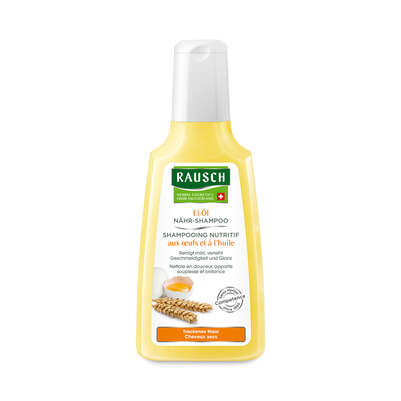 Sie sehen eine Packung RAUSCH Ei-Öl NÄHR-SHAMPOO, Produktbild: 01 RAUSCH Ei-Öl NÄHR-SHAMPOO, A-Nr.: 2155801 - 01