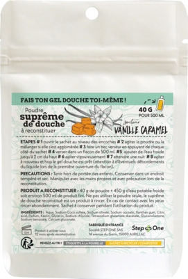 Duschgel Pulver Vanille-Karamel StepOne, A-Nr.: 5454289 - 01