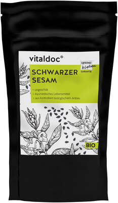 vitaldoc® BIO Schwarzer Sesam, ungeschält, A-Nr.: 5619721 - 01