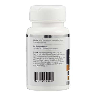 Sie sehen eine Packung Selen 100 Kapseln, Produktbild: 03 Selen 100 Kapseln, A-Nr.: 5638807 - 03