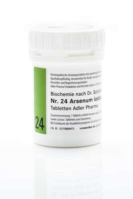 Sie sehen eine Packung Schüßler Salz Adler Nr. 24 D12 Tabletten, Produktbild: 01 Schüßler Salz Adler Nr. 24 D12 Tabletten, A-Nr.: 2263672 - 01