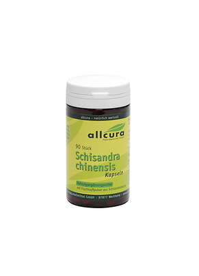 Sie sehen eine Packung Allcura SCHISANDRA 300MG KPS, Produktbild: 01 Allcura SCHISANDRA 300MG KPS, A-Nr.: 4252023 - 01