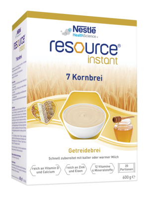 Sie sehen eine Packung Resource® Instant 7 Kornbrei, Produktbild: 01 Resource® Instant 7 Kornbrei, A-Nr.: 2646982 - 01