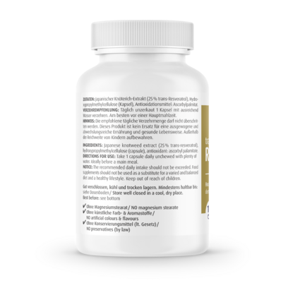 Zeinpharma Resveratrol 125 mg Kapseln, A-Nr.: 3852991 - 02